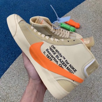 NIKE BLAZER MID OFF-WHITE "ALL HALLOWS EVE" ORANGE AA3832-700