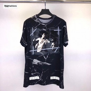 OFF WHITE Marble Print T Shirt