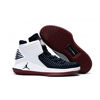 Air Jordan 32 XXXII White/Deep Blue/Red