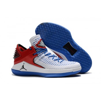 Air Jordan 32 XXXII Low White/Blue/Red