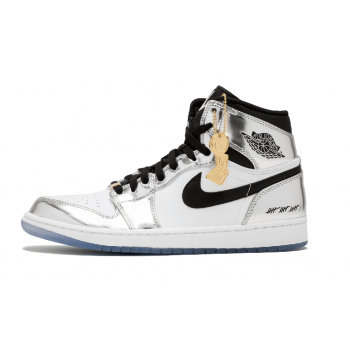 Kawhi Leonard's Air Jordan 1 Silver High Think 16 "Pass The Torch" AJ1 For Sale AQ7476-016