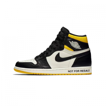 Air Jordan 1 "NO L'S" Not For Resale Black/Yellow For Sale 861428-107