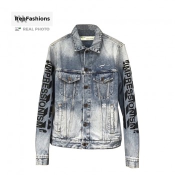 Off White Slim Denim Jacket