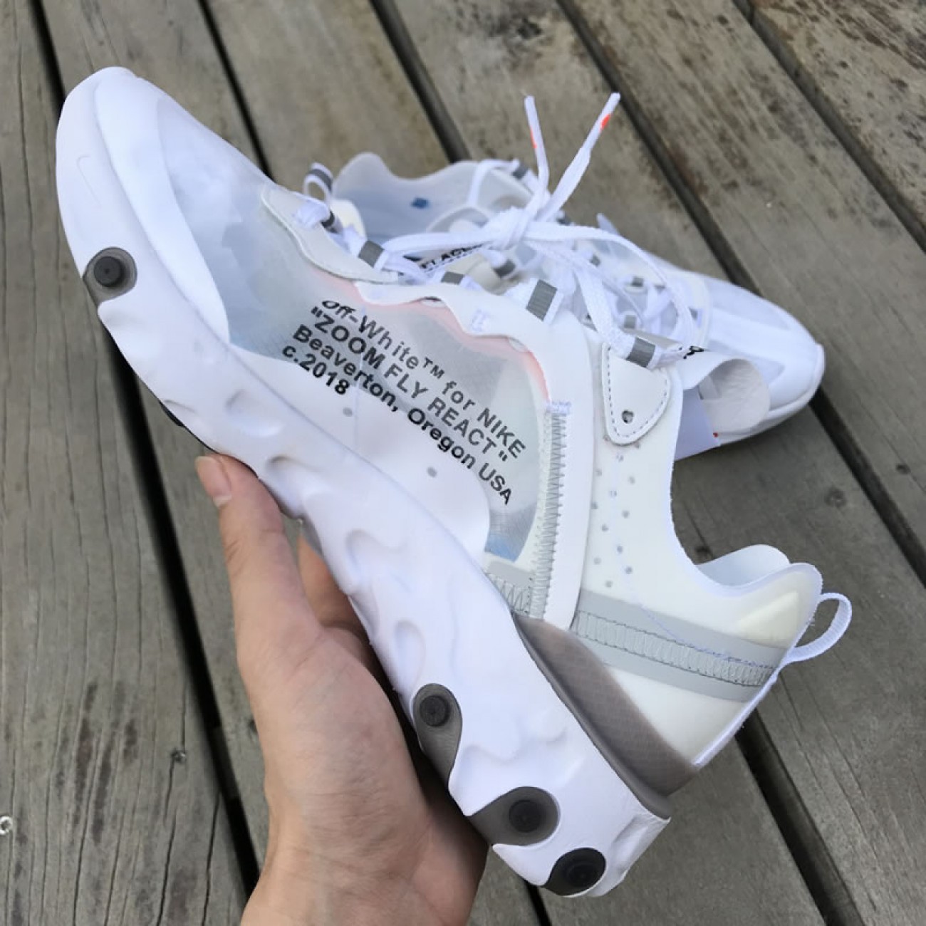Off-white x undercover x best sale 'react element 87 white/cone-ice blue
