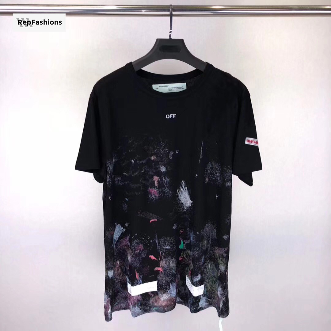 Replica OFF WHITE Galaxy Brushed Tee Buy Online With High Quality