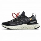 OFF WHITE X NIKE EPIC REACT FLYKNIT BLACK/WHITE AQ0067-010