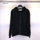Off White Side Tape Striped Zip Up Hoodie 18FW