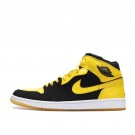 Air Jordan 1 Mid New Love 2017 Black And Yellow 136085-072