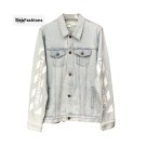 Off White Temperature Denim Caban Jacket