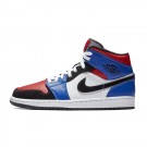 AIR JORDAN 1 MID GS "TOP 3" RED/BLUE/WHITE/BLACK 554725-124