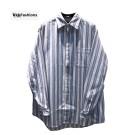 BLCG Power Of Dreams Patch Blue Striped Denim Shirt