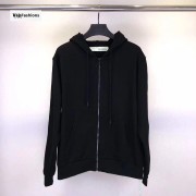 Off White Side Tape Striped Zip Up Hoodie 18FW