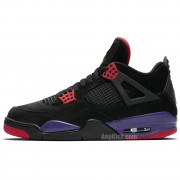 Air Jordan Retro 4 "Raptors" Black Purple Shoes For Sale AQ3816-065