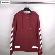 OFF WHITE Red Diag Arrow Hoodie