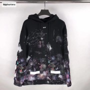 Off White Galaxy Brushed Hoodie