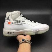 Off-White x Air Jordan 11 AJ11 All White Customize Shoes Jordans