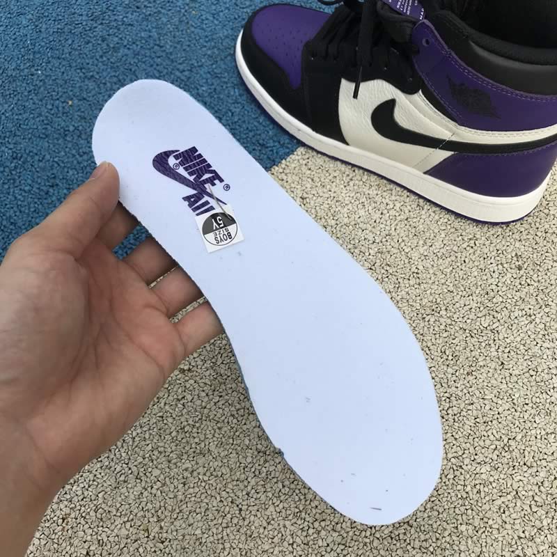 jordan 1 court purple insole