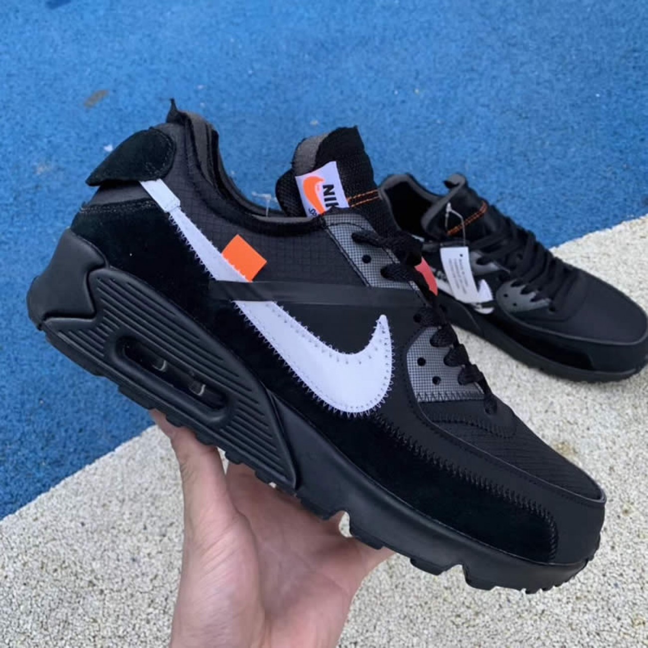 OFF-WHITE X NIKE AIR MAX 90 V2 OW BLACK AA7293-001